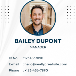 Custom PVC Design or Employee Card