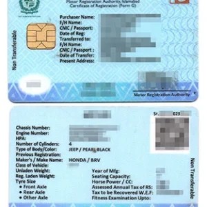 Vehicle Card PVC Copy